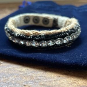 Juicy adjustable bracelet with rhinestones